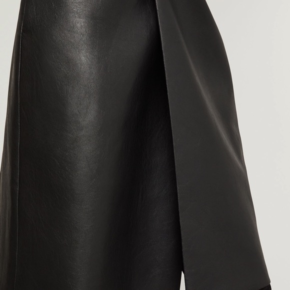 BCBG Faux Leather Dress-size Medium - Picture 3 of 8